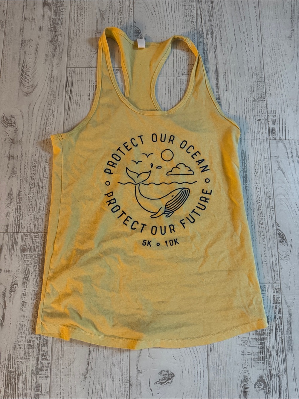 Protect Our Ocean Yellow Tank Top - Women's Racerback